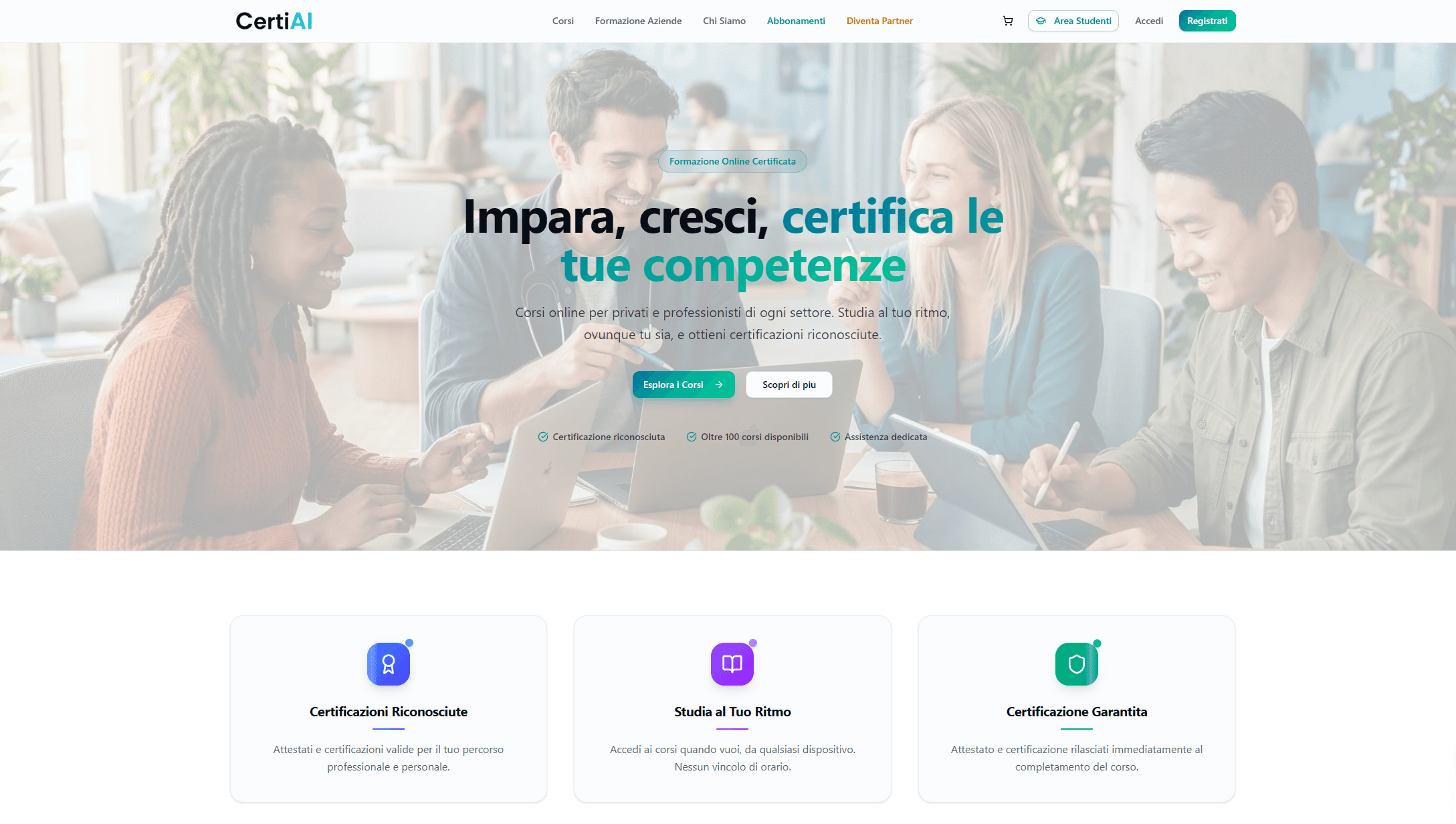 CertiAI — anteprima